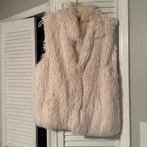 Betsey Johnson Off-White Teddy Vest